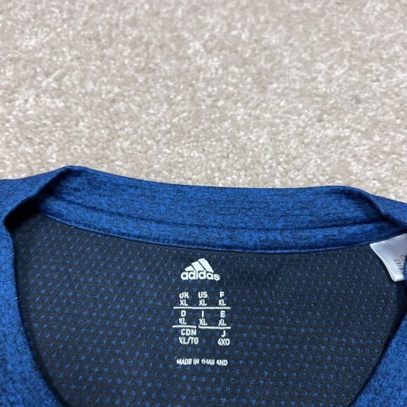 Adidas Activewear T-Shirt Men’s Blue Short Sleeve Size XL - Picture 1 of 1